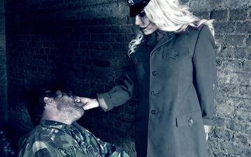 Download Jennifer keellings fucks luke hotrod in scene with military uniforms.