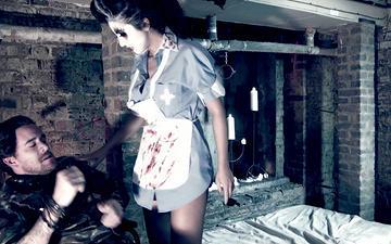 Download Creepy/sexy clown/nurse julia de lucia gets pounded in dungeon.