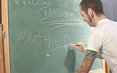 Watch Now - Ash bentley and evan roberts fucks a guy in college detention.