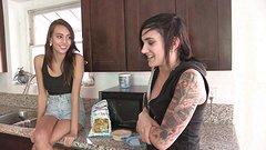 Nikki Hearts and Janice Griffith Lez Out In The Kitchen - movie 3 - 2