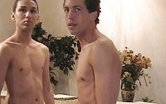 Slender athletic twinks swap blowjobs in a 69 - movie 5 - 3