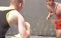 Jetzt beobachten - Handsome jocks wrestle and fuck in white on latino sex scene