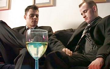 Download Jack and markus grope dicks in suits, suck & plow each others' asses naked