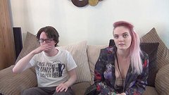 redheaded punk chick sucks a nerd's big hard dick - movie 2 - 2