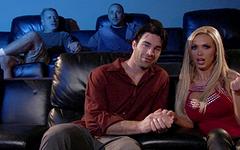 Nikki Benz bangs one out with her boyfriend in a movie theatre! - movie 5 - 2