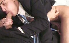 Latin Kawan and Boy Next Door Luke Desmond Fuck in Suits on VIP Banquette - movie 3 - 4