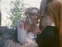 Hot girl in medieval cosplay gets jizz on face after outdoor anal. - movie 3 - 3