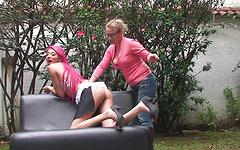 Alejandra, Isabel Torvos, Sandra & Cedela Latin lesbians show how it's done join background