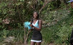 Cheer Squad Captain Bonnie Amor Takes A Big Chocolate Dick join background