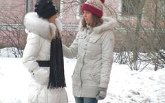 Guarda ora - Mary and louise spend a snowy night in boston making each other cum