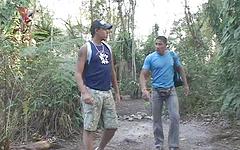 Fit body builder takes it in the ass from his hiking buddy - movie 3 - 2