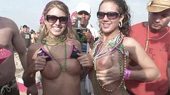 MILF gets in on Spring Break party action by flashing her big tits - movie 5 - 5