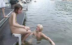 Cute coed fingers herself on a boat - movie 8 - 6