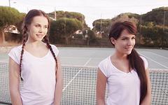 Bella Beretta and Abril Gerald Are Horny Tennis Players join background