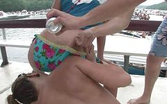 All-girl train of pussy eating on the pontoon partycraft - movie 8 - 6