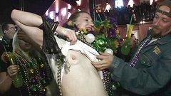 Tattooed titties on display at Mardi Gras - movie 2 - 4