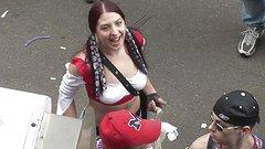 MILFs show off their big boobs for beads at Mardi Gras - movie 6 - 2