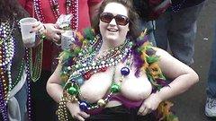 MILFs show off their big boobs for beads at Mardi Gras - movie 6 - 5