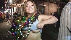 Party girls give up their beads to show off their tits - movie 9 - 3