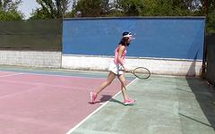 Lady D Masturbates on the Court join background