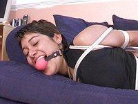 Rashir ball gagged on couch - movie 5 - 6