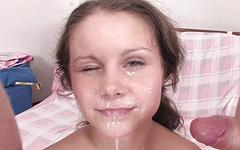 Country girl Liza Shay takes cumshot to the face after fierce DP - movie 3 - 7