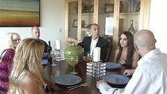 Dinner party ends with sexxxy swinging between three couples - movie 1 - 2