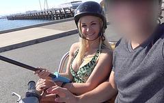 Sarah Vandella sucks and rides cock everywhere in public 