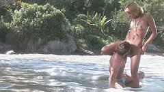 Sabrina Ferrari has her bronze Brazilian body banged by the shore - movie 1 - 4