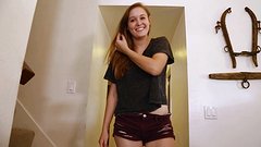 Kristen Kay jerks you off after sucking your cock and balls - movie 4 - 2