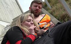 Monique sucks off two construction workers on their coffee break - movie 3 - 5