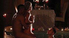 Sienna Day enjoys a threesome in a heated pool while at a couples retreat - movie 2 - 4