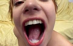 18 year old Emily Da Vinci swallows jizz like a good pornstar - movie 3 - 7