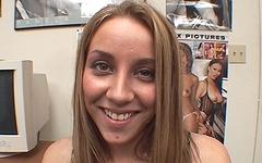 Getting balls deep in POV with Delilah Strong shows her slutty swallowing join background