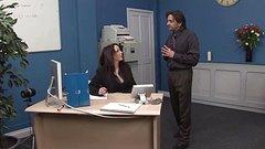 Sasha Rose drains his dick after an office quickie - movie 2 - 2