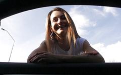 Adela gives him a roadside quickie and swallows his cum - movie 5 - 2