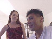 Ver ahora - Aimee tyler gets down on her knees to deepthroat then gets fucked hard