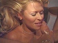 Mature blonde is keen to swallow a big fat cock and drink his cum - movie 10 - 6