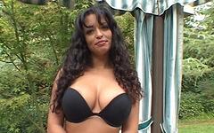 Outdoor double blowjob with big boobed latina Mason Storm - movie 4 - 2