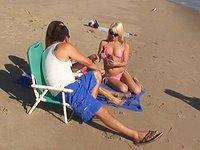 Some behind the scenes footage from a porn film outdoors on the beach - bonus 1 - 4