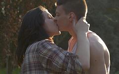 Luna Ruiz makes love to her beau in a dew covered field - movie 3 - 2