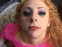 Frenchie gets jizz all over her redhead face - movie 1 - 7