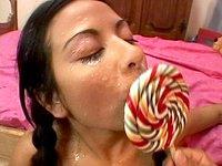 Sexy Latina who loves to suck on lollipops and cocks for a sweet taste - movie 1 - 7