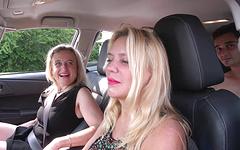 Renata and Lucy Red pick up two frat guys for a granny banging foursome! - movie 3 - 2