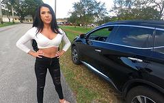 Gianna Grey is stranded with a flat tire and fucks her way out of it! join background