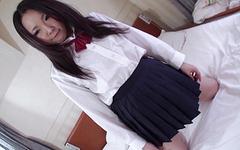 Naughty skool gurl Miyuki gets a creampie surprise - movie 2 - 2