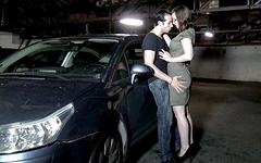 Lola Vinci get fucked like a slut in a public parking garage! - movie 1 - 2