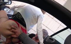 Bianca and Bambi S suck and fuck this guy dry in his car - movie 2 - 4