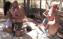 Jordanne Kali and Yelena Vera's picnic turns into an outdoor foursome! - movie 1 - 2