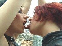 Lesbian chicks tie each other up outside - movie 2 - 3